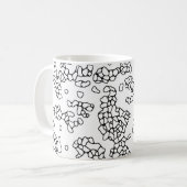 COOLE Schwarz- und Weiß-Formen Kaffeetasse (Vorderseite Links)