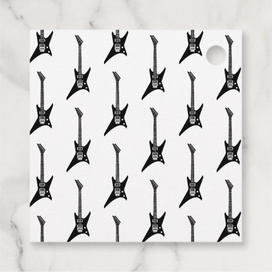 Coole Schwarz-Weiß-Rocks Kinder Vielen Dank Geschenkanhänger (Rückseite)