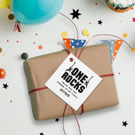 Coole Schwarz-Weiß-Rocks Kinder Vielen Dank Geschenkanhänger