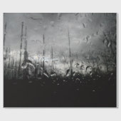 Coole Schwarz-Weiß-Wassertropfen Geschenkpapier (Flach)