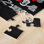 Coole Schwarz-Weiß-Ziffern von Pi Puzzle (Seite)