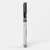 Coole Schwarz-weiße Marmorsteinstruktur Case-Mate iPhone Hülle (Hinten/Rechts)