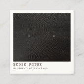 Coole Schwarz-weiße Stuhlvorführung Quadratische Visitenkarte (Vorderseite)