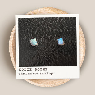 Coole Schwarz-weiße Stuhlvorführung Quadratische Visitenkarte