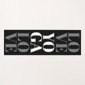 Coole, schwarz-weiße Yogmatte zum Zuhause-Training Yogamatte (Vorderseite (Horizontal))