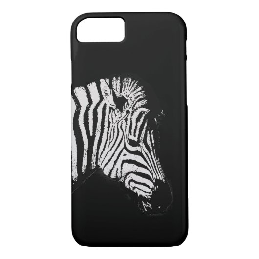 Coole schwarz-weiße Zebra Case-Mate iPhone Hülle (Rückseite)