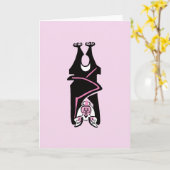 Coole schwarze BVT - Halloween - Wildnis - Rosa Karte (Gelbe Blume)