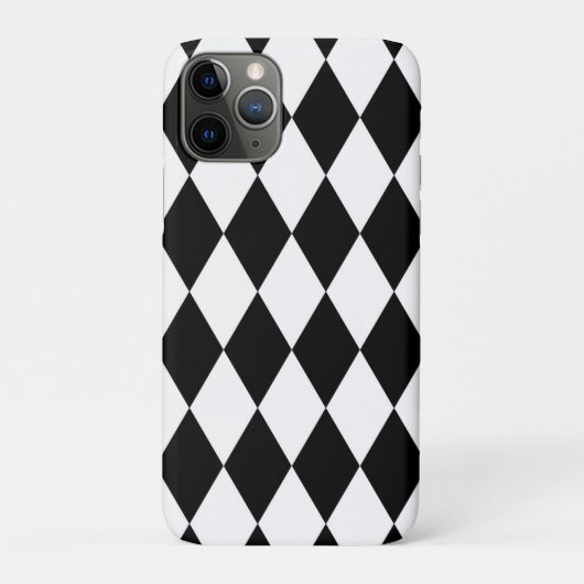 Coole schwarze Diamant-Muster Case-Mate iPhone Hülle (Rückseite)