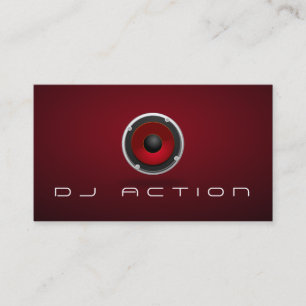 Coole schwarze DJ-Musik-Club-Unterhaltung Visitenkarte