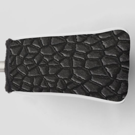 Coole schwarze Drachenskala Golf Headcover (Vorderseite)