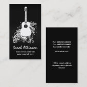 coole schwarze fantastische Geschäftskarte der Visitenkarte (Vorne/Hinten)