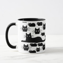 Coole Schwarze Katze, Kitty Cat Lover Tasse