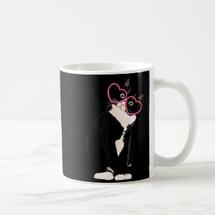 Coole schwarze Katzenbaby Rotes Herz Gles Happy Va Kaffeetasse