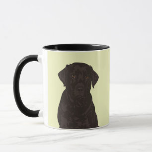 Coole schwarze Labrador-Retriever-Hundestein-Tasse Tasse