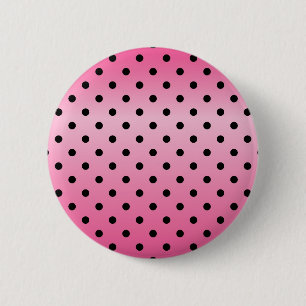 coole schwarze Polka-Punkte in leuchtend rosa Hint Button