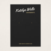 Coole schwarze Retro-Script-Erd-Anzeigetafel (Vorderseite)