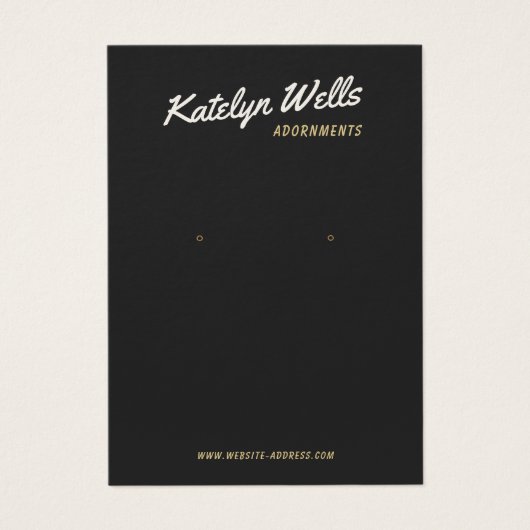 Coole schwarze Retro-Script-Erd-Anzeigetafel (Vorderseite)