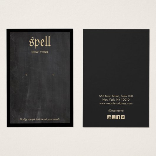 Coole schwarze, rustikale rote Earring-Display-Kar (Vorne & Hinten)