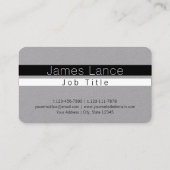 Coole Schwarzweißstreifen Visitenkarte (Rückseite)