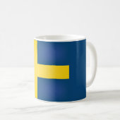 Coole Schwedenflagge Kaffeetasse (VorderseiteRechts)
