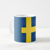 Coole Schwedenflagge Kaffeetasse (Vorderseite Links)