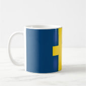 Coole Schwedenflagge Kaffeetasse (Links)