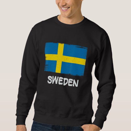 Coole Schwedenflagge Sweatshirt (Vorderseite)