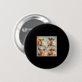 Coole Schweine mit Sonnenbrillen Bauernhof Tier Ur Button (Vorne & Hinten)