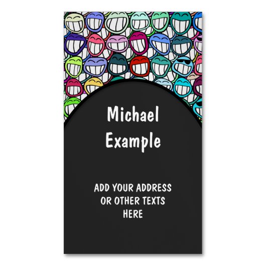 COOLE SCHWELLENFACK GRUPPE II + Ihre Idee Magnetische Visitenkarte (Vorderseite Vertikal)