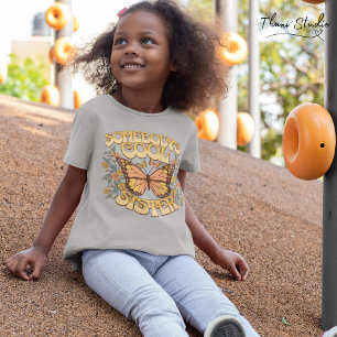 Coole Schwester Schmetterling Wilde Blume Vintage T-Shirt