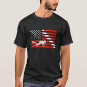 Coole Scuba Diver Flag Div T-Shirt (Vorderseite)