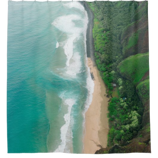 Coole Seascape Duschvorhang (Vorderseite)
