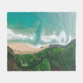 Coole Seascape Fleecedecke (Vorderseite (Horizontal))
