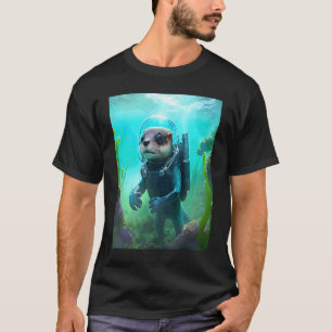 Coole Seeotter Kostüm Taucher Otter 2 T-Shirt