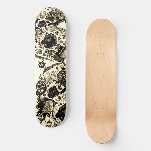 Coole Sepia Black Skateboard (Vorderseite)