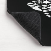 Coole Shark Art für Männer Frauen Kinder Jungen Mä Mousepad (Ecke)