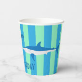 Coole SHARK Party Paper Cups Pappbecher (Rückseite)