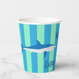 Coole SHARK Party Paper Cups Pappbecher