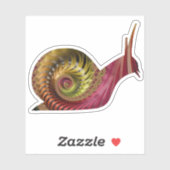 Coole Shiny Red and Gold Spiraljacke Fraktal Schne Aufkleber (Blatt)