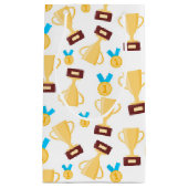 coole Siegertrophäe gekachelt Kleine Geschenktüte (Vorderseite)