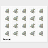 Coole Silber-COINS Aufkleber Druck (Blatt)