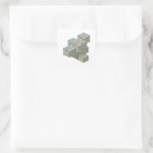 Coole Silber-COINS Aufkleber Druck (Tasche)