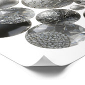 Coole Silber-EDELSTEIN-SCHMUCK Poster (Ecke)
