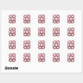 Coole Silberne PINK SEQUINS Quadratischer Aufklebe Aufkleber (Blatt)