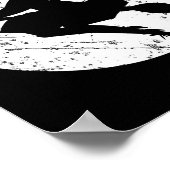 Coole Silhouette Halloween Trick oder Behandlung u Poster (Ecke)