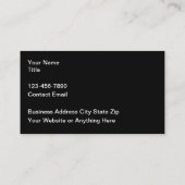 Coole Silver Glossy Metallic Graphic Business Card Visitenkarte (Rückseite)
