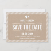 COOLE SIMPLE SAVE THE DATE schlichter Typ (Vorderseite)