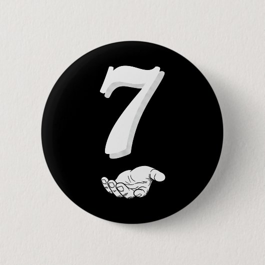 Coole Six Seven 6 7 Meme Gen Alpha Slang Kostüm Ma Button (Vorderseite)