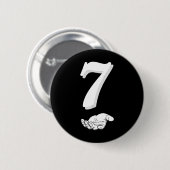 Coole Six Seven 6 7 Meme Gen Alpha Slang Kostüm Ma Button (Vorne & Hinten)