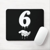 Coole Six Seven 6 7 Meme Gen Alpha Slang Kostüm Ma Mousepad (Mit Mouse)